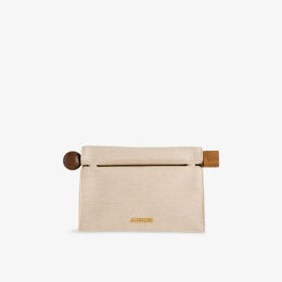 Клатч Jacquemus Rond Carré, серый r04496999 | light greige