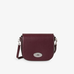 Сумка-саквояж кожаная Mulberry Darley, черный r04402411 | black cherry