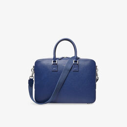 Сумка кожаная Aspinal of London Mount Street для ноутбука, синий r04463102 | caspianblue