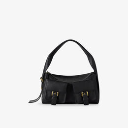 Сумка кожаная Mulberry Maggie через плечо, черный r04460119 | black