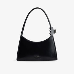 Сумка кожаная Marc Jacobs с зажимом-когтем, черный r04463625 | black