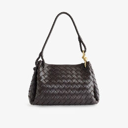 Сумка Bottega Veneta из кожи плетеная, темно-коричневый r04463027 | fondant-m brass