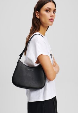 Сумка SHOULDER IKON PERFORATED ROUND Karl Lagerfeld, черный k4851h1pm-q11 | black