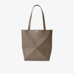 Сумка-тоут Puzzle Fold Loewe из кожи, коричневый r04492609 | taupe
