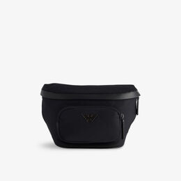 Сумка-пояс Emporio Armani с логотипом, черный r04463592 | black beauty