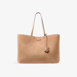 Сумка-тоут Jimmy Choo Nine2Five с горизонтальным дизайном, кофейный / светло-золотой r04486017 | toffee/light gold