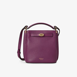 Сумка-ведро Mulberry Islington из зернистой кожи, фиолетовый r04460163 | orchid bloom