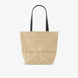 Сумка-тоут Loewe x Paula's Ibiza Puzzle плетеная из рафии, бежевый r04317361 | natural