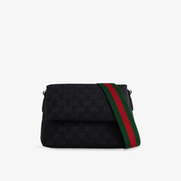 Сумка через плечо Gucci GG маленькая холщовая, мультиколор r04420867 | black/black/vrv