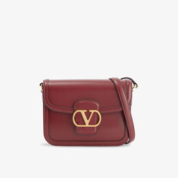 Сумка через плечо Valentino Garavani маленькая кожаная, бордовый r04467815 | brick ruby