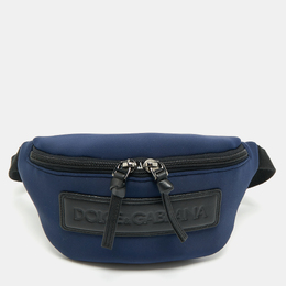 Dolce & Gabbana Bambino Navy Blue Neoprene Logo Belt Bag 1186404