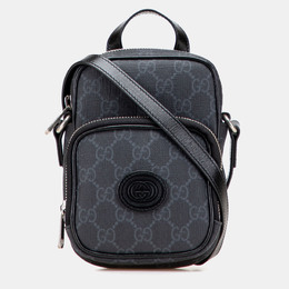 Gucci Grey Mini GG Supreme Interlocking G Satchel 1185704