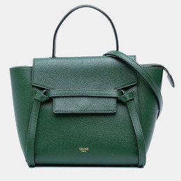 Celine Green Nano Grained Calfskin Belt Bag 1185641