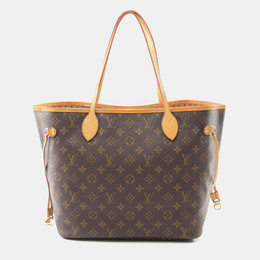 Louis Vuitton Neverfull MM Brown Monogram Canvas Tote Bag 1185449