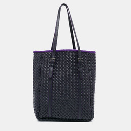 Bottega Veneta Black Leather Intrecciato Tote 1184426