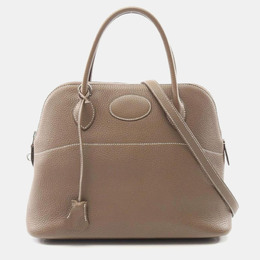 Hermes Bolide 31 Etoupe Taurillon Clemence Leather Top Handle Bag 1185331