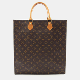 Louis Vuitton Sac Plat Brown Monogram Canvas Tote Bag 1185362