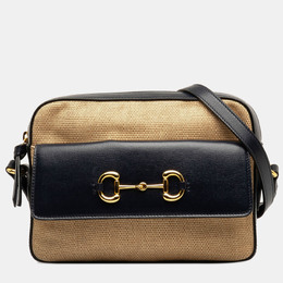 Gucci Black Gold Horsebit 1955 Flap Pocket Camera Bag 1184427