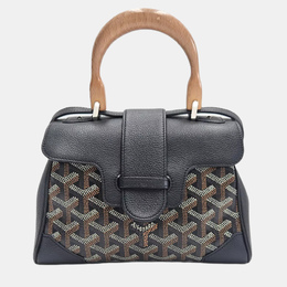 Goyard Saigon Mini Brown Goyardine Canvas Leather Top Handle Bag 1184313