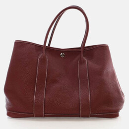 Hermes Garden Party 36 Rouge H Negonda Leather Tote Bag 1184724