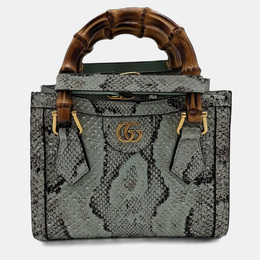Gucci Diana Mini Python Grey Shoulder Bag 1184305