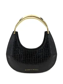 Elisabetta Franchi crocodile-print half-moon shoulder bag 31287170