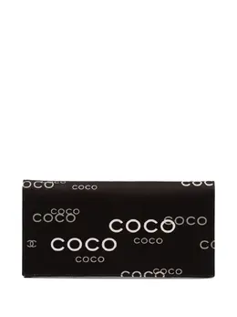 Chanel 2002-2003 Denim Coco Flap Wallet long wallets 31317325