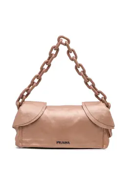 Prada 2000-2025 Nappa Ruffle Resin Chain shoulder bag 31318119