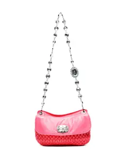 Miu Miu 2010-2020s matelassé crystal-detail shoulder bag 31291378