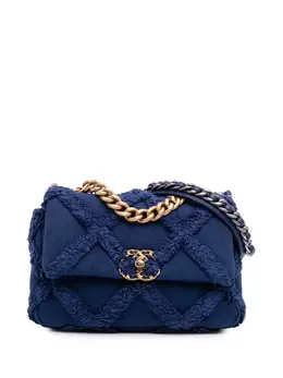 Chanel 2020 Medium Canvas and Cotton 19 Flap satchel 31317794