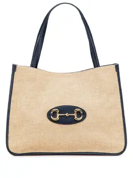 Gucci 2016-2025 Medium Canvas Horsebit 1955 tote bag 31318381
