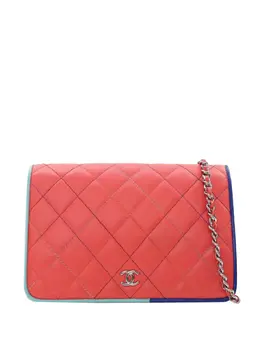 Chanel 2019 Tricolor Quilted Lambskin Wallet On Chain crossbody bag 31337251