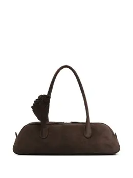 Magda Butrym Briggitte rose-embellished suede tote bag 31123501