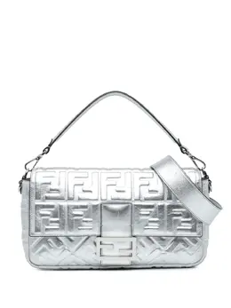 Fendi 2010-2023 Large Zucca Embossed Baguette satchel 27146418