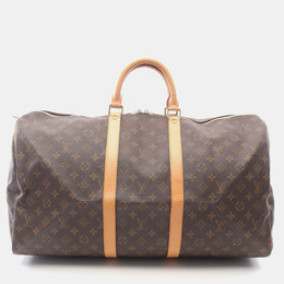 Louis Vuitton Keepall 55 Brown Monogram Canvas Travel Bag 1185458
