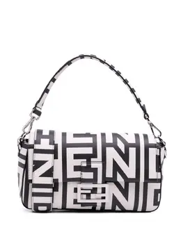 Fendi 2010-2024 Marc Jacobs Nappa Vitello King Logo Print Phone Baguette satchel 31313814