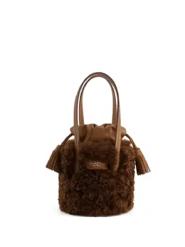 Giambattista Valli faux-fur bucket bag 30915364