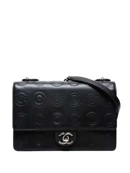 Chanel 2019 logo-embossed chain shoulder bag 31293641