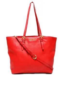 Miu Miu 2000-2015 large leather tote bag 31292291