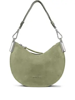 Coccinelle small Sunup crescent suede shoulder bag 31118336