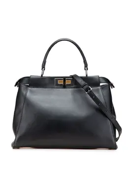 Fendi 2000-2010 Medium Shiny Nappa Peekaboo Iconic satchel 31318402