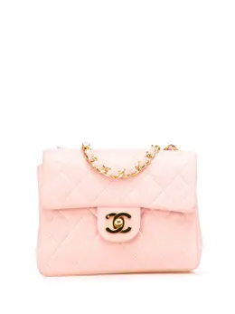 Chanel 1991-1994 Mini Square Classic Lambskin Single Flap crossbody bag 31318421