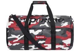 Сумка дорожная Supreme SS21, серый / красный sup-ss21-432 | camouflage print