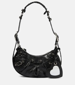 Кожаная сумка через плечо Le Cagole XS Balenciaga, черный p00596900 | black