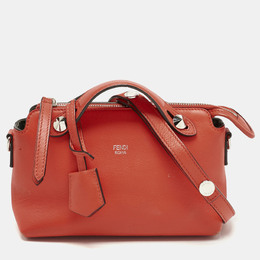 Fendi Orange Leather Mini By The Way Crossbody Bag 1187591