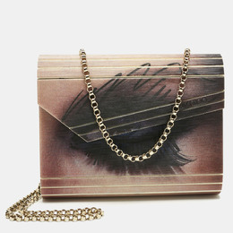 Jimmy Choo Multicolor Holographic Eye Acrylic Candy Chain Clutch 1187144