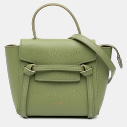 Celine Green Pico Grained Calfskin Belt Bag 1186472