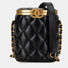 Chanel Black Mini Lambskin Crown Box Bag 1186639