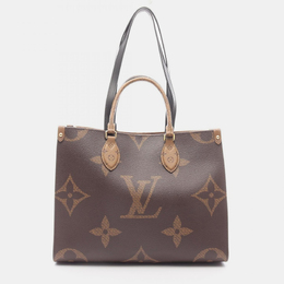 Louis Vuitton OnTheGo MM Brown Monogram Giant Reverse Canvas Tote Bag 1185561