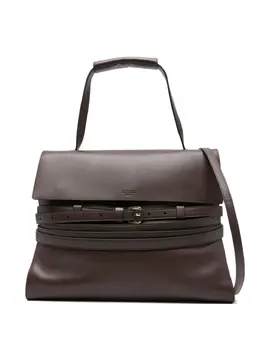 Moschino medium Tie Me belted leather tote bag 30944761